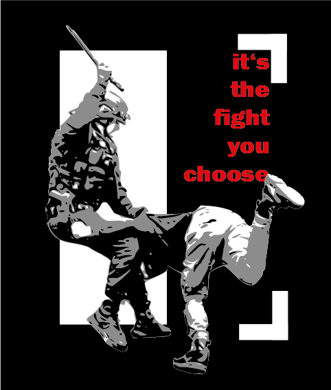 3. Social Critisism: About Police Riot Artwork Violence And How we fight.